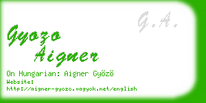 gyozo aigner business card