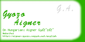 gyozo aigner business card